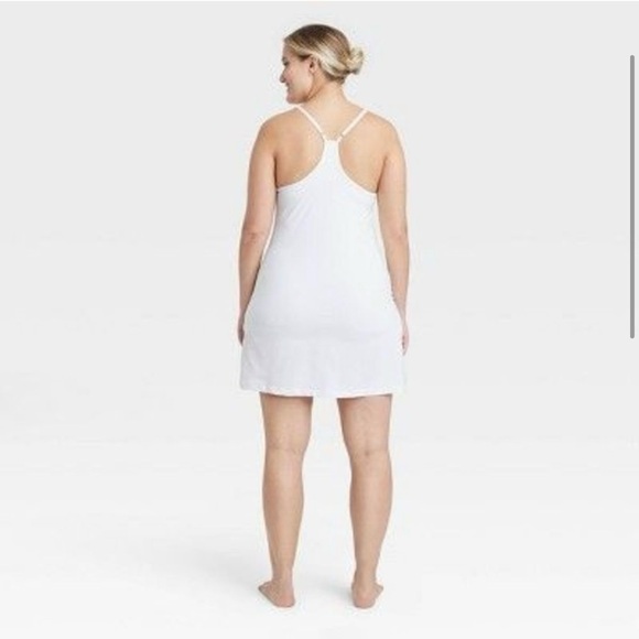NWT Women's Flex Strappy Exercise Dress - All in Motion™ White M - Picture 3 of 5